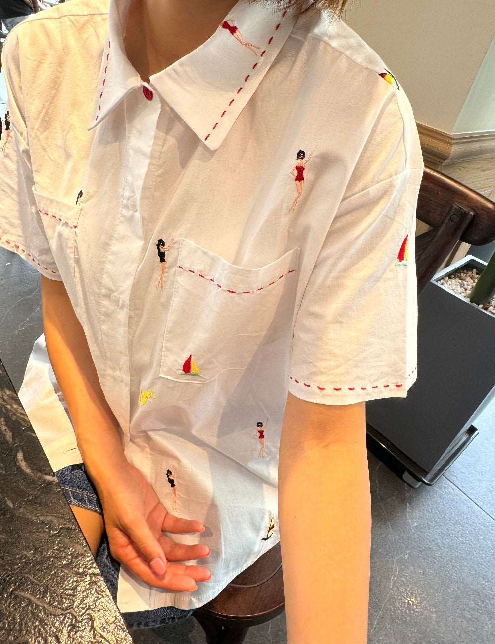 Summer Fun Embroidered Shirt