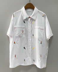 Summer Fun Embroidered Shirt