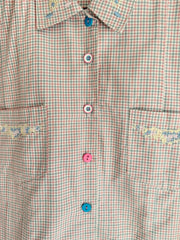 Checkered Embroidery Shirt