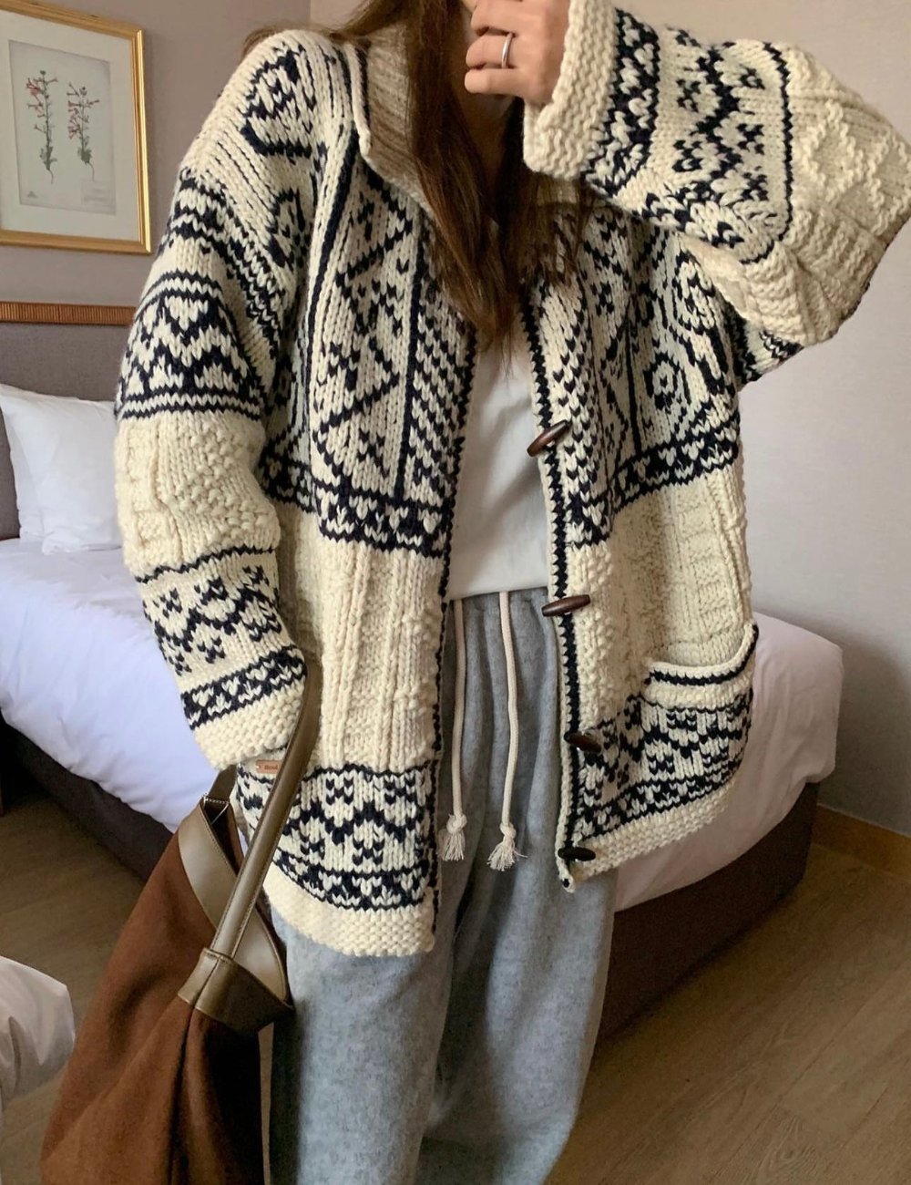 Handmade Cowichan Cardigan